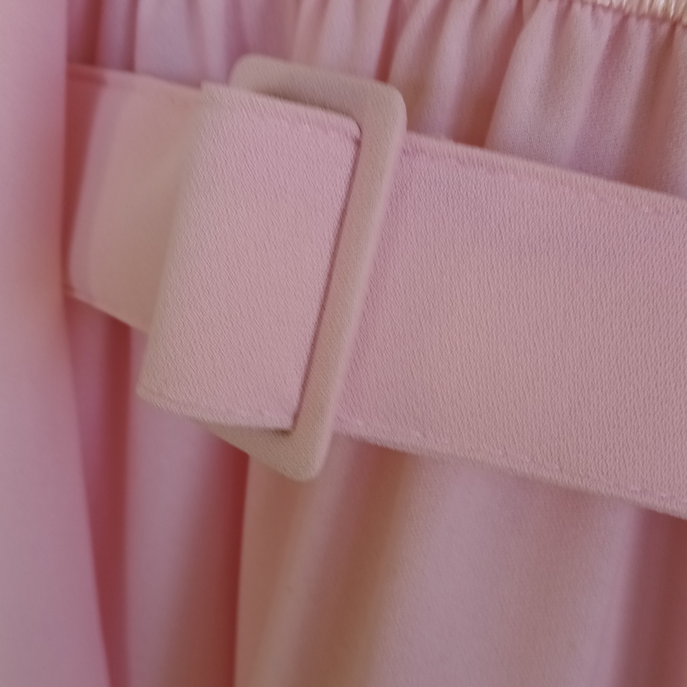 Vintage Pastel Pink Dress Matching Jacket Lace Elegant Retro Sheer Girly 80s - Picture 10 of 13